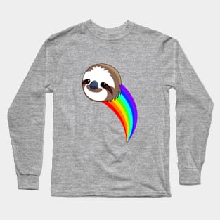 Rainbow Sloth Long Sleeve T-Shirt